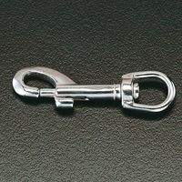 エスコ 110mm スイベル Eye スナップ EA638AG-13 1セット(3個)（直送品）