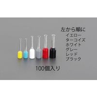 エスコ 0.34 絶縁フェルール端子(100個) EA538WB-6 1セット(500個:100個×5箱)（直送品）