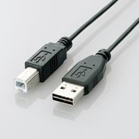 エスコ 3.0m USBケーブル(ABタイプ/黒) EA764AC-8C 1セット(12m:3m×4個)（直送品）