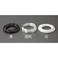 エスコ 5.0x0.4mmx 20m ビニール絶縁チューブ(透明 EA944AE-121 1セット(5巻)（直送品）