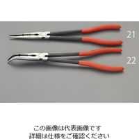 エスコ 280mm ロングノーズプライヤー(45°ベンド) EA537L-22 1丁（直送品）