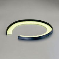 エスコ 40mmx1.0m シールブラシ(PP/黒) EA979KL-1B 1巻（直送品）