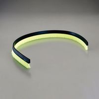 エスコ 30mmx1.0m シールブラシ(差込型/PP/黒) EA979KG-1B 1巻（直送品）