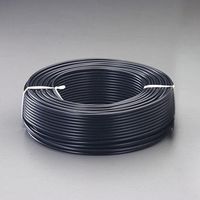 エスコ 7.4mmx 20m 同軸ケーブル(75Ω/黒) EA940AR-72 1巻（直送品）