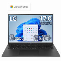 ノートパソコン gram 【Windows11 Home/17.0インチ】 17Z90Q-KA78J1 1台 LG（直送品）