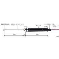 安立計器 高精度ハンディタイプ温度計用温度センサ 半固形物・液体一般用温度センサ BSMシリーズ BSM-21E-010-TC1-ASP（直送品）
