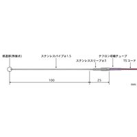 安立計器 高精度ハンディタイプ温度計用温度センサ 半固形物・液体一般用温度センサ BSMシリーズ BSM-11E-010-TS1-ASP（直送品）