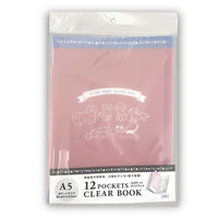 クリアブック A5サイズ 12ポケット ピンク PET-BP 3冊 エヒメ紙工（直送品）