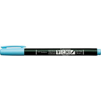 トンボ鉛筆 水性サインペン筆之助しなやか ライトブルー WS-BS73 10本（直送品）