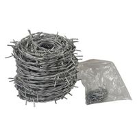 シンセイ 有刺鉄線 (固定用ネイル付き)#16 x 20m 4582572511901 1セット(5巻)（直送品）