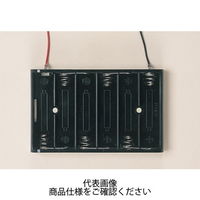 タカチ電機工業 MP型リード線付電池ホルダー ブラック MPー3ー6 1個 MP-3-6 1セット(8個)（直送品）