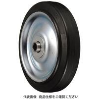 岐阜産研工業 H型 鋼板製ポリブタジェンゴム車輪 Hー130 1セット(3個)（直送品）