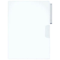 リヒトラブ 立体見出し付きクリヤーホルダー 乳白 G6305-1 1セット(1パック(5枚入)×5)（直送品）