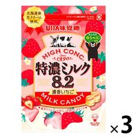 特濃ミルク8.2 濃香いちご 袋 75g 3袋 味覚糖 飴 キャンディ