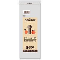 日本サニパック スマートキッチン 透明　Lサイズ 30枚 0.020mm S13 1箱（1800枚：30枚入×60パック）（取寄品）