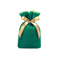 包む ギフトバッグ 巾着 オーガンジー Sサイズ グリーン TD018 1セット（5個）（直送品）