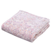 西川 毛布 シングル 洗える 柔らか フランネル ピンク FQ02035405　1枚（直送品）