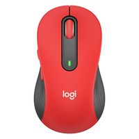 ロジクール（Logicool） 無線（ワイヤレス）マウス M650 レッド 5ボタン 静音タイプ Lサイズ 1個