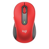 ロジクール（Logicool） 無線（ワイヤレス）マウス M650 レッド 5ボタン 静音タイプ Mサイズ 1個