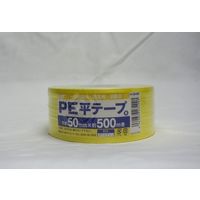 アイネット PE平テープ 黄 50MMX500M IH-105-438Y 1セット(4巻)（直送品）