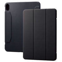 iPad 10.9インチ ケース ソフトレザー 手帳型 ブラック TBWA22RWVSA2BK エレコム 1個（直送品）