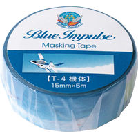 池田工業社 ブルーインパルス　マスキングテープT-4機体　ブルーインパルス　日本製　マスキングテープ 3770010 5個（直送品）