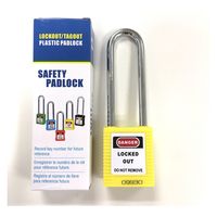 セーフラン安全用品 ロックアウト用パドロック (吊76mmタイプ) 14665-1 1個（直送品）