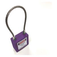 セーフラン安全用品 ロックアウト用ケーブルパドロック