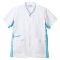 住商モンブラン スクラブ 兼用 半袖 白/ターコイズ 9L MS001-0132 1枚　スクラブ（直送品）