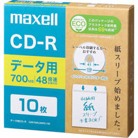 マクセル データ用ＣＤーＲ（紙スリーブ）　７００ＭＢ　１０枚 CDR700S.SWPS.10E 1個（直送品）