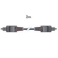 JVCケンウッド 光デジタルケーブル（２Ｍ角プラグー角プラグ　黒色） XN-120SA 1個（直送品）