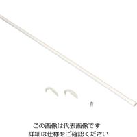 日中製作所 COWのれん棒セット ホワイト HNO-1 1セット(2セット)（直送品）