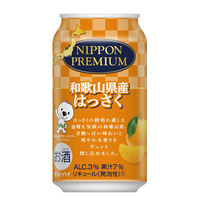 合同酒精 NIPPON PREMIUM 和歌山県産はっさくのチューハイ 350ml×24 992068 1ケース（直送品）