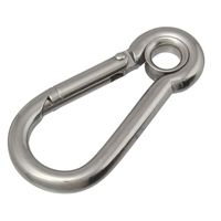 ハイロジック 11185 ステンレス リング付きスプリングフック 6mm 1個（直送品）