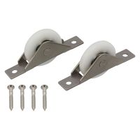 ハイロジック 17339 脱輪防止戸車 ステン枠YD 33mm 1パック(2個入)（直送品）