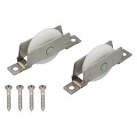 ハイロジック 17340 精密防音戸車 NV33N-R 1パック(2個入)（直送品）