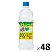 サントリー GREEN DA・kA・RA（グリーンダカラ）冬限定ビタミン・ゆず味 冷凍兼用 600ml 1セット（48本）