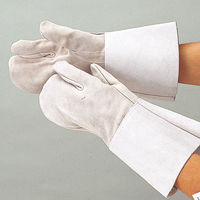 おたふく手袋 オタフク #461 HK-3指長溶接用牛床革手袋　1双（直送品）