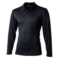 おたふく手袋 オタフク JW-604 メッシュポロシャツ ロング 11黒 5L 1枚（直送品）