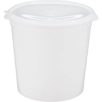 サンコープラスチック シール容器 A-100 10L ホワイト(セット販売：10個) 4547883550315 1セット(10個)（直送品）