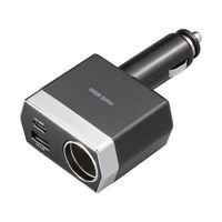 サンワサプライ ソケット付き車載充電器（USB PD20W Type-C+USB A） CAR-CHR