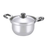 ヤマコー 健康料理鍋 丸型 オレンジ 78337 1個（直送品） - アスクル