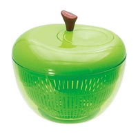 現代百貨 アップルサラダスピナー 野菜水切り器 りんご型 グリーン 304684 1個（直送品）