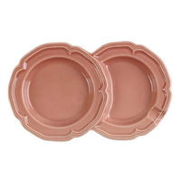 フリート プレート 18cm ダブル ファムプレート Fam Plate 皿 食器 洋食器 陶器 日本製 コッパーピンク 329854 1個（直送品）
