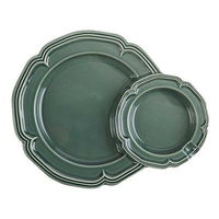 フリート プレート 22cm コンビ ファムプレート Fam Plate 皿 食器 洋食器 陶器 日本製 ベルベットグリーン 329863（取寄品）