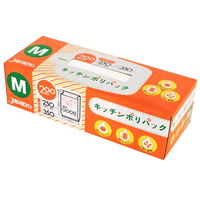 ジャパックス 保存袋 キッチンポリパック BOX M 200入 358857 1個（直送品）