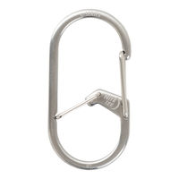 Nite Ize カラビナ G型 カラビナー #2 幅2.6×高さ6cm シルバー 386685 1個（直送品）