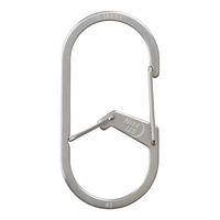 Nite Ize カラビナ G型 カラビナー #3 幅3.2×高さ6.4cm シルバー 386687 1個（直送品）