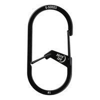 Nite Ize カラビナ G型 カラビナー #3 幅3.2×高さ6.4cm ブラック 386686 1個（直送品）