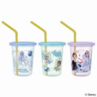 スケーター タンブラー ストロー付き 3個入り 230ml アナと雪の女王 プラスチック 387539 1個（直送品）